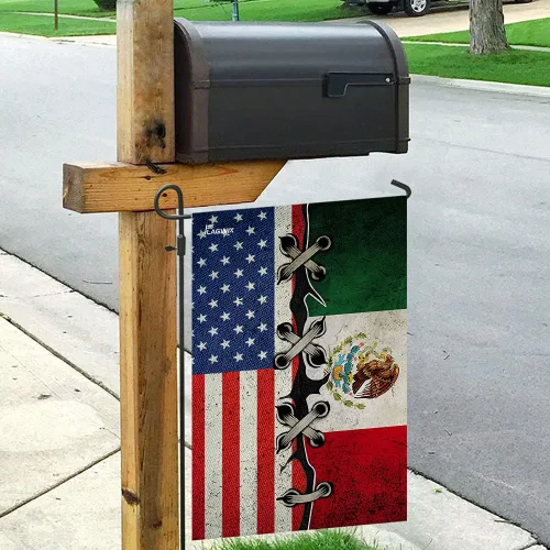 Vista 9 de FLAGWIX Banderas mexicanas – Bandera estadounidense LHA758F, bandera de casa (29.5 x 39.5 pulgadas) – Banderas de jardín de casa de Estados Unidos