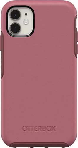 Vista 3 de Funda OtterBox Symmetry Series para iPhone 11 e iPhone XR (Solamente) - con Paño de Limpieza - Embalaje No Minorista - Rosa Encantado