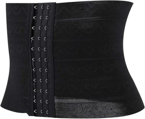 Vista 4 de Joyzan Entrenador de cintura para mujer, corsés debajo del busto, faja de reloj de arena, moldeadora de cuerpo, torso más delgado