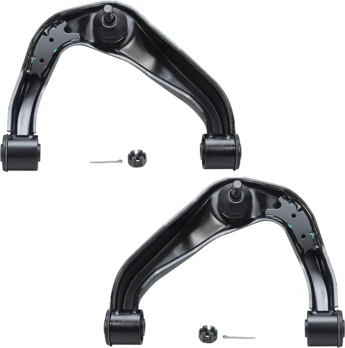 Vista 2 de Detroit Axle - Kit de suspensión delantera 4WD para Nissan Frontier Pathfinder Xterra, 2 cubos de rodamientos de ruedas, 2 brazos de control