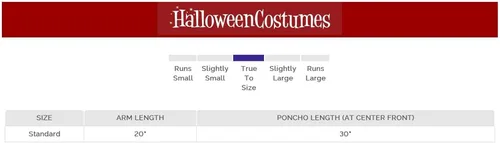 Vista 2 de Disfraz de poncho de calabaza para adulto