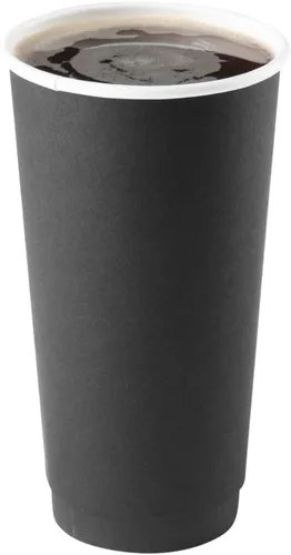 Vista 17 de Restaurantware Tazas de café de papel de 4 onzas, 25 tazas de papel desechables de doble pared, a prueba de fugas, reciclables, tazas calientes