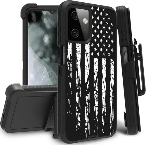 Vista 38 de Funda para Motorola Edge 2021 / Moto Edge 5G UW, protección resistente de 3 capas híbridas a prueba de golpes con funda de clip para cinturón