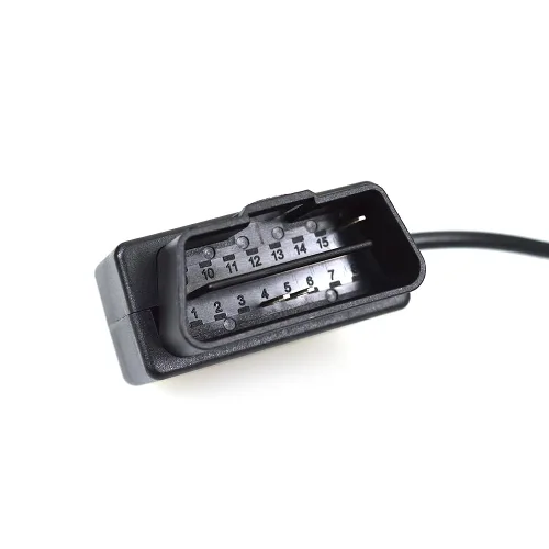 Vista 6 de Cable de alimentación OBD2 para cámara de salpicadero 24 horas de vigilancia/modo Acc con botón de interruptor, cable de carga OBDII de 12-26 V a 5