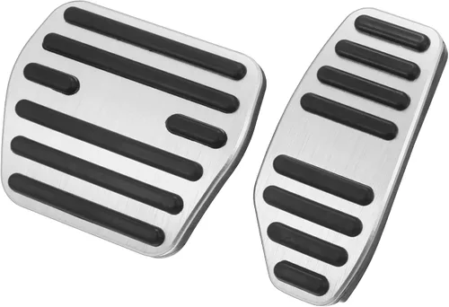 Vista 8 de X AUTOHAUX 1 Unidades Antideslizante Sin Perforación Aleación de Aluminio Freno y Gas Pedal Cubiertas de Pedal de Pie Almohadillas para Nissan Kicks
