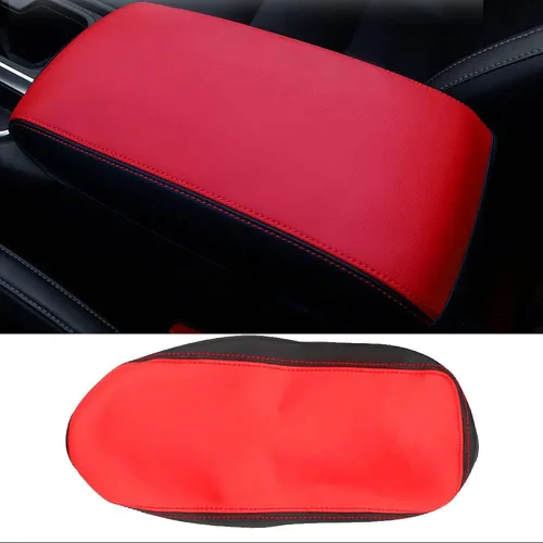 Vista 9 de LEXLEY, Con "SENTRA" LOGO - Funda para reposabrazos, almohadilla de consola central, impermeable, antiarañazos, de cuero, para Nissan 2013-2019