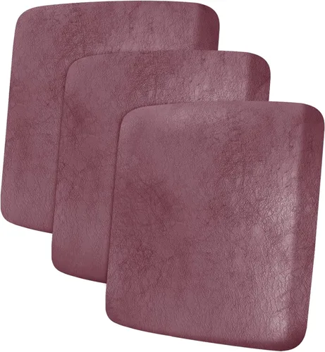 Vista 98 de ANARACHON Fundas de cojín de sofá con aspecto de cuero, juego de fundas de asiento de sofá, protector de muebles para sillón seccional, sofá biplaza