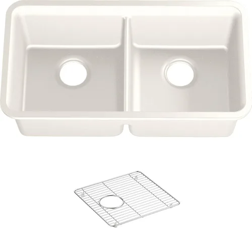Vista 37 de Kohler K-8223-CM5 Cairn - Grifos para fregadero de cocina, color beige mate