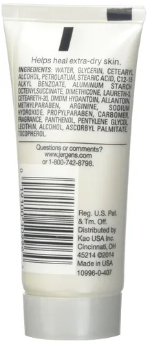 Vista 2 de Jergens Loción ultra curativa, manos y cuerpo, crema hidratante de tamaño de viaje para piel seca, para absorción en piel extra seca, uso después