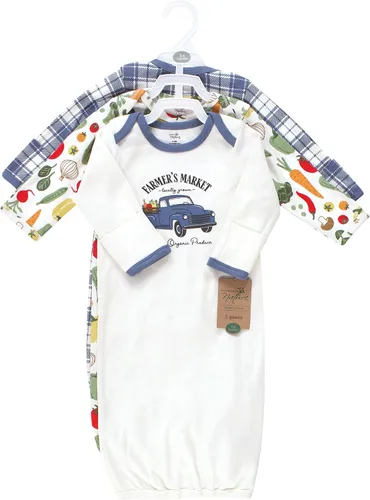 Vista 33 de Touched by Nature - Camisones unisex de algodón orgánico para bebé
