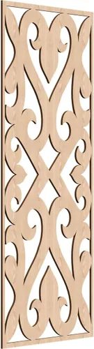 Vista 181 de Keene Paneles de pared decorativos de madera con calado, 9 3/8 pulgadas de ancho x 24 3/8 pulgadas de alto x 1/4 de alto, abedul Birch