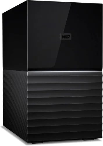 Vista 7 de WD My Book Duo Desktop RAID Disco duro externo HDD de 28 TB, USB 3.1, con protección por contraseña y software de copia de seguridad automática