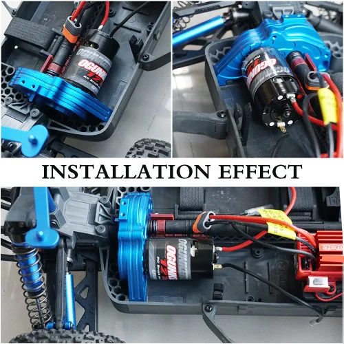 Vista 6 de OGRC Motor 550 12T - Motor cepillado para Traxxas Slash Redcat ARRMA AXIAL HSP HPI Wltoys Kyosho HELION camión RC escala 1/10 (12T)