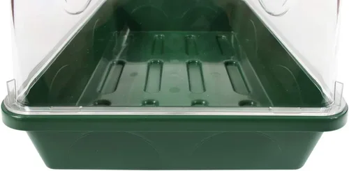 Vista 7 de EarlyGrow 93763 propagador medio con cúpula para semillas y hierbas con extensión de altura lateral ventilada, verde