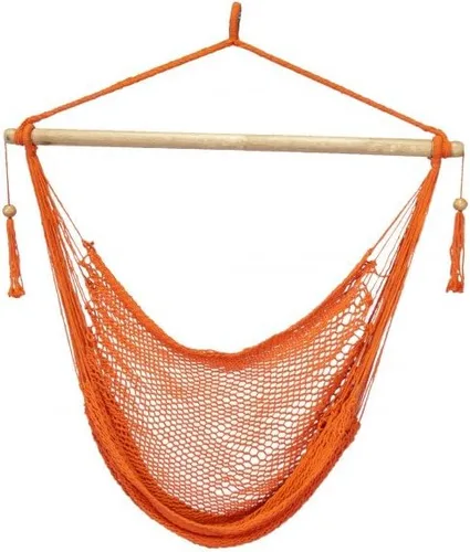 Vista 10 de Bliss Hammocks BHC-412FR - Silla hamaca con flecos de cuerda de isla de 40 pulgadas con herrrajes para colgar y barra separadora, para usar al aire