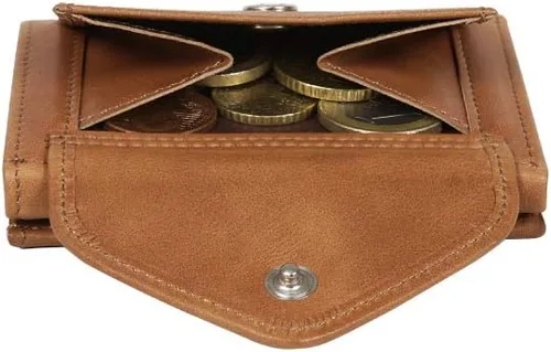 Vista 4 de EXENTRI Multiwallet con clip de bloqueo de acero inoxidable y bolsillo para monedas