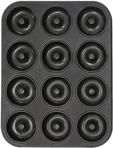 Vista 5 de Webake molde para hornear donas extragrueso y antiadherente, tamaño estándar, con capacidad para 12 donas de 2.8 pulgadas