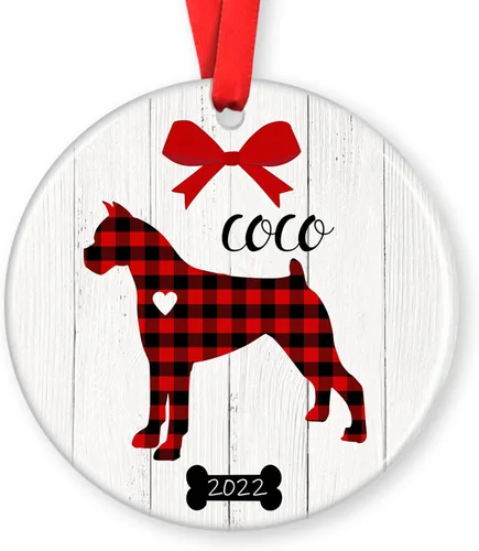 Vista 5 de Adorno de Navidad para mascotas, adorno de Beagle, regalos para amantes de mascotas, regalo conmemorativo para mascotas, recuerdo de Beagles