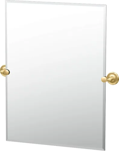 Vista 11 de Gatco Designer II - Espejo rectangular sin marco, cromado, montado en la pared, 24 pulgadas de alto x 19.50 pulgadas de ancho, espejo biselado