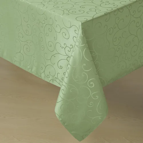 Vista 14 de Romanstile Mantel Rectangular de Jacquard, Mantel de Mesa Impermeable Elegante con Patrón Floral Rizado de Damasco, Cubierta de Mesa Decorativa