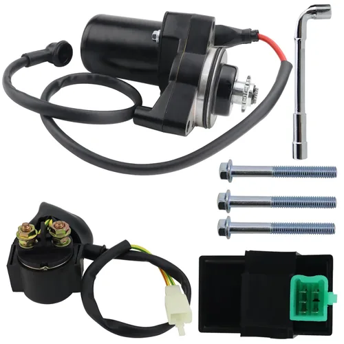 Vista 9 de Motor de arranque de 3 pernos con relé y CDI para ATV, Dirt Bikes, Go Karts, motocicletas chinas, Pit Bike, Quad, 4 ruedas, Dune Buggy, Sandrail