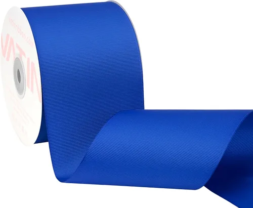 Vista 24 de VATIN Cinta de Grogrén Negra, 1-1/2" x 50 Yardas Continuas, Cinta de Grogrén de Poliéster Negra, Usar para Lazos de Bricolaje, Accesorios