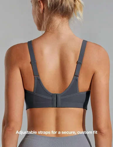Vista 3 de Wingslove Sujetadores Deportivos para Mujer de Alto Impacto Ajustables Inalámbricos Talla Grande Sujetador Deportivo de Figura Completa para Busto