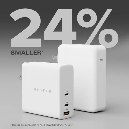 Vista 5 de Hyper Juice - Cargador USB-C PD 3.1 de 140 W - Solo EE. UU
