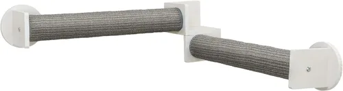 Vista 13 de Trixie Juego de muebles de pared para gatos 1 – Juego de escalada personalizable para gatos – con poste rascador escalable y plataforma elevada