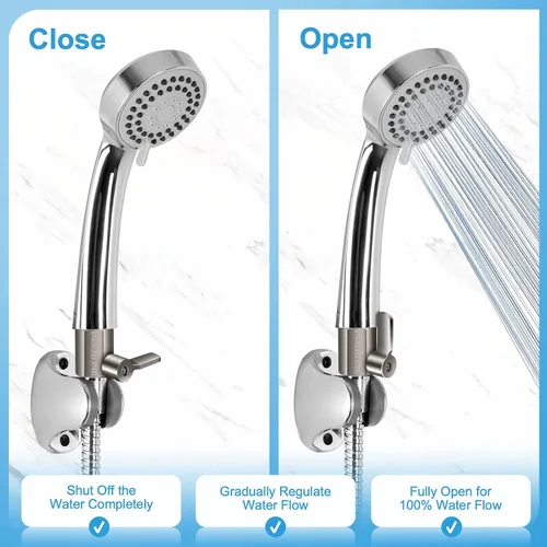 Vista 5 de Válvula de cierre de cabezal de ducha con palanca de mango largo, 1/2" NPT acero inoxidable 1/4-Turn Mini Ball Valve, 304 Stainless Steel