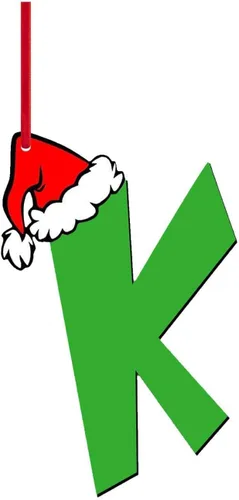 Vista 25 de Decoraciones de Navidad - Letras de adorno de la A a la Z para el árbol, adornos colgantes del alfabeto de Navidad de bricolaje (A)