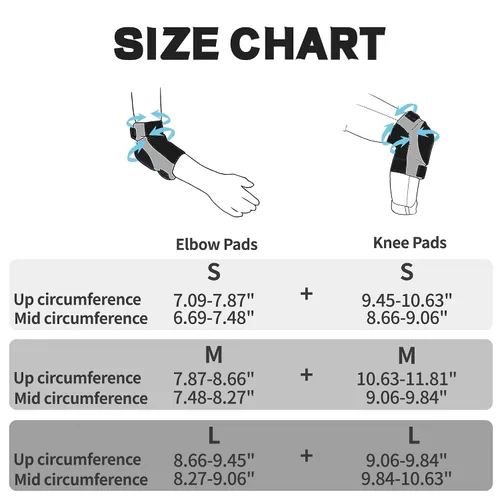 Vista 2 de Kids Knee Pads + Elbow Pads, Compression Support Sleeve with Thickened Pad, Breathable & Lightweight Protective Gear for Basketball Wrestling