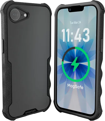Vista 29 de Smartish Funda para iPhone 12 Pro Max Armor - Gripzilla [resistente + protectora] Funda de agarre delgada y resistente - Black Tie Affair