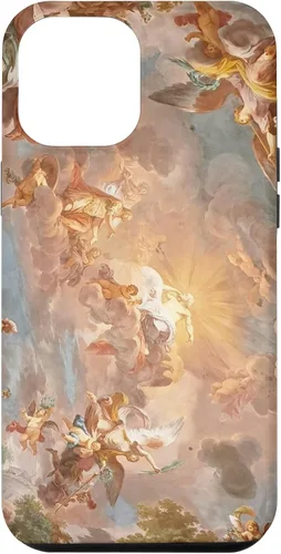 Vista 26 de Funda para iPhone 16, diseño de historia del arte renacentista, diseño de Michelangelo Sky