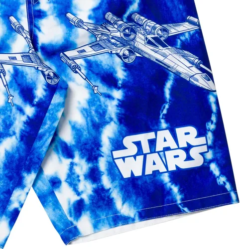 Vista 6 de STAR WARS X-Wing TIE Fighter Millennium Falcon Swim Trunks Little Kid to Big Kid