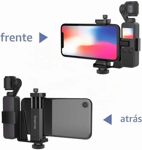Vista 2 de Smatree OSMO Pocket 2 - Juego de 2 soportes para teléfono, accesorios