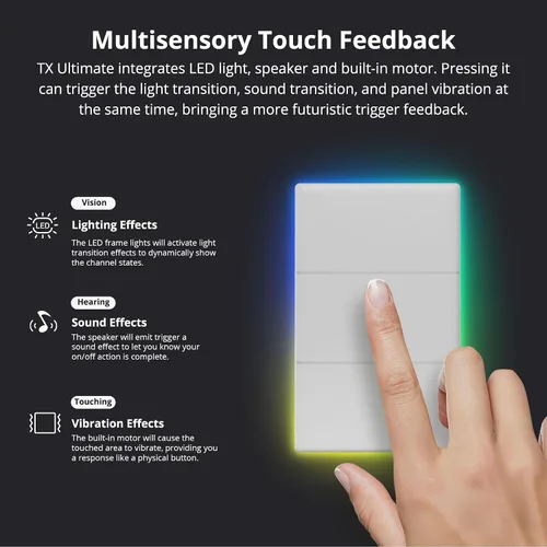 Vista 7 de SONOFF Interruptor de luz inteligente, interruptor WiFi de 2.4 GHz, requiere cable neutro, control de voz con Alexa y Google Home, botón táctil
