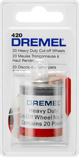 Vista 3 de Dremel 420 discos de corte resistentes, de 0.040 pulgadas de grosor, paquete de 20