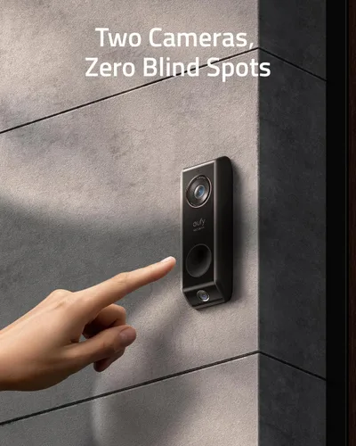 Vista 2 de eufy Security Timbre de Video (Cableado) S330 con Timbre, Cámara Dual, Protección de Entrega, Cámara de Seguridad, 2K con HDR, Sin Tarifa Mensual