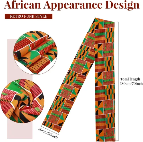 Vista 3 de Sombrero Kufi Kente Kufi con patrón africano Kente Kufi para hombre sombrero y banda con estampado africano Kente para la historia africana negra