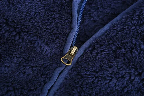 Vista 6 de Chaqueta sherpa de forro polar suave con capucha y cremallera completa para niña