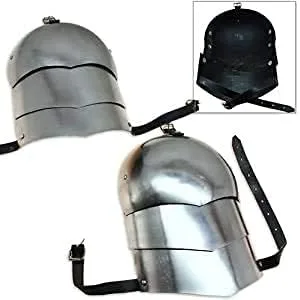 Vista 2 de Kasmi Art Gallery - Juego de pares de protectores medievales de acero al carbono, tamaño real para adultos, conjunto de hombros de brazo, disfraz