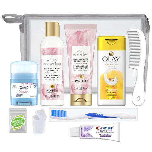 Vista 4 de Convenience Kits International - Artículos esenciales de viaje para el cuidado femenino "On-The-Go" para mujer que incluye: las marcas que conoces