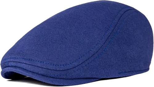 Vista 9 de VOBOOM - Gorra plana de algodón para hombre, diseño Ivy Gatsby Newsboy Negro