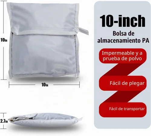 Vista 5 de Funda de lluvia para bolsa de golf, duradera, a prueba de polvo, equipo impermeable para viajes, bolsa de golf, capucha de lluvia de 50.4 pulgadas
