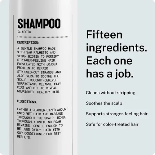 Vista 3 de Blu Atlas - Champú natural para hombres, sin sulfato para todo tipo de cabello, 15 ingredientes, sin relleno, ayuda con la caspa y el cuero