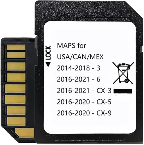 Vista 5 de Tarjeta SD de navegación más reciente para Maz-da 3 6 CX-3 CX-5 CX-9 Navegación SD Card Map USA/CA/MEX