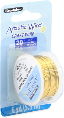 Vista 34 de Artistic Wire - Alambre para manualidades (calibre 10, 1,5 m, latón resistente a las manchas)