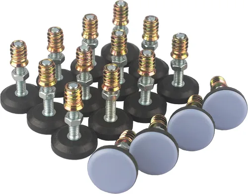 Vista 8 de Nivelador de muebles PTFE (teflón) inferior (base de 0.787 in), vástago roscado (1/4-20) almohadillas de ajuste, mesa/silla/gabinete/sofá