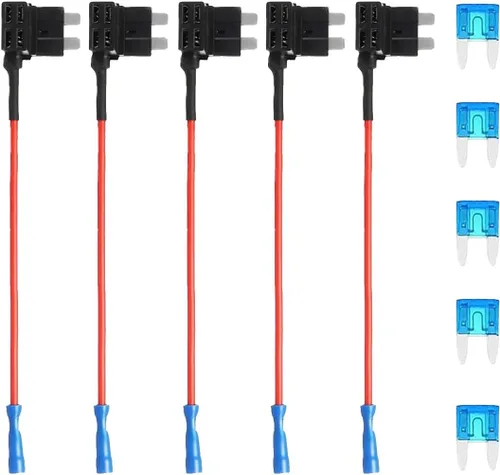 Vista 8 de ZIMISI 5PCS 12V Fusible Add-a-Circuit para automóvil (mediano)